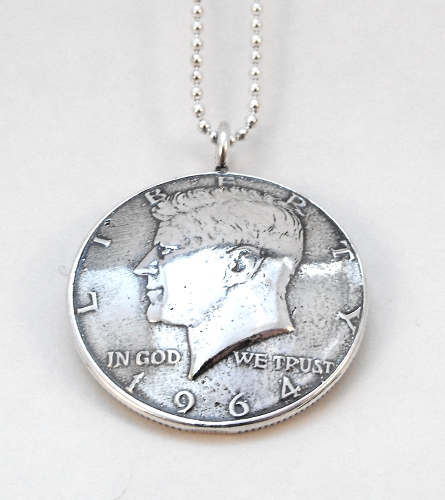 http://vintagebabyboomers.com/pictures/1964-Kennedy-Coin-Pendant.jpg