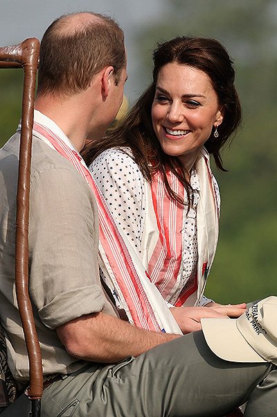 Принц Уильям и Кейт Миддлтон в Национальном парке Казиранга