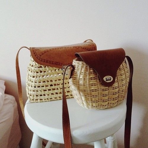 Straw bags: 