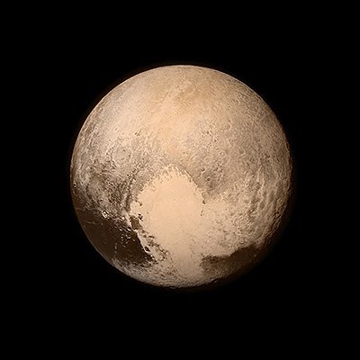 Снимок Плутона, сделанный станцией New Horizons