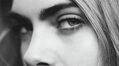 black and white cara delevingne eyebrows