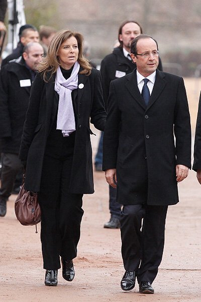 Валери Триервейлер и Франсуа Олланд 