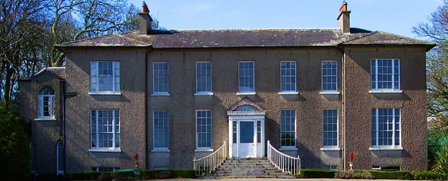 Mrs Zurick had been staying at Mr Ryan’s 18th century mansion (pictured), which has stunning views of the sea, as she contemplated the end of her 30-year marriage