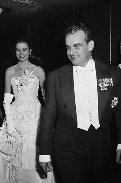 Грейс Келли и принц Ренье, 1956 год 