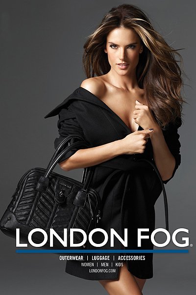 Алессандра Амбросио в рекламе London Fog