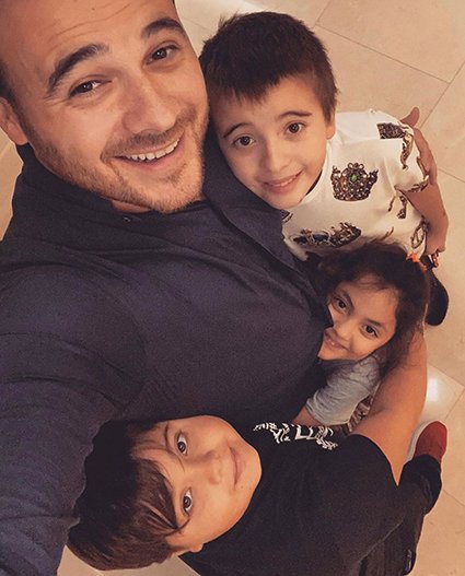 Эмин Агаларов с детьми от первого брака