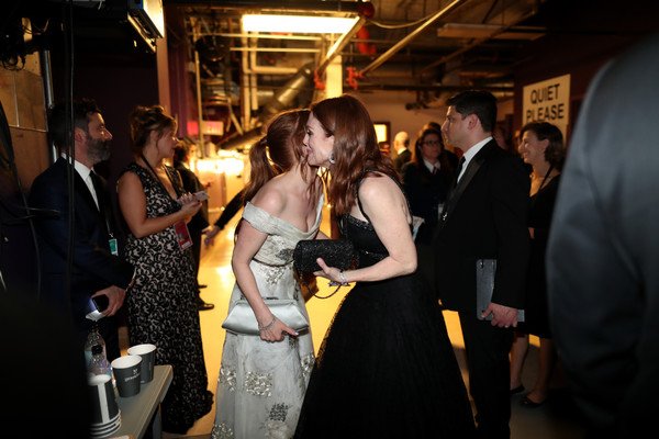 Backstage at the 2016 Academy Awards