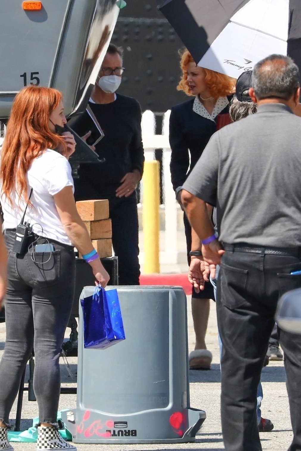 Nicole Kidman 2021 : Nicole Kidman – filming scenes as Lucy for Being the Ricardos in Long Beach-13