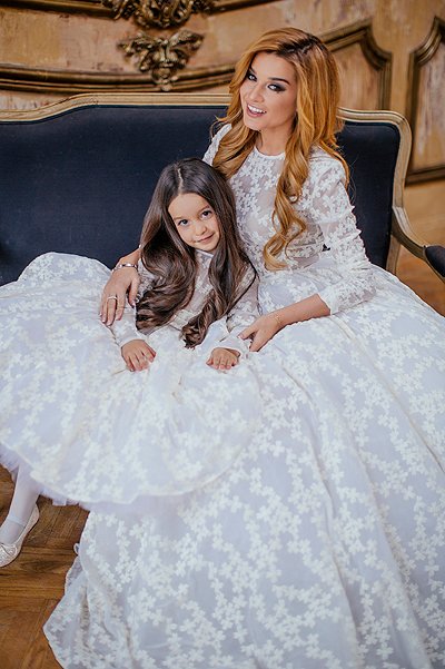 Ксения Бородина с дочкой