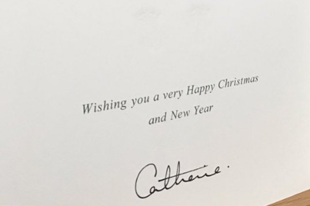 Рождественская открытка Кейт Миддлтон и принца Уильяма