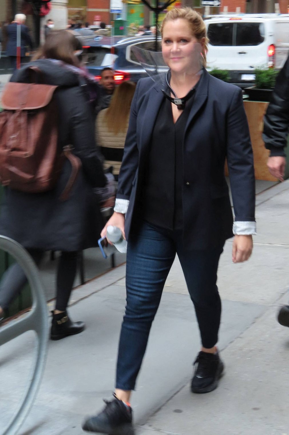 Amy Schumer 2021 : Amy Schumer – Seen on a Life and Beth set at Balthazar in New York-08