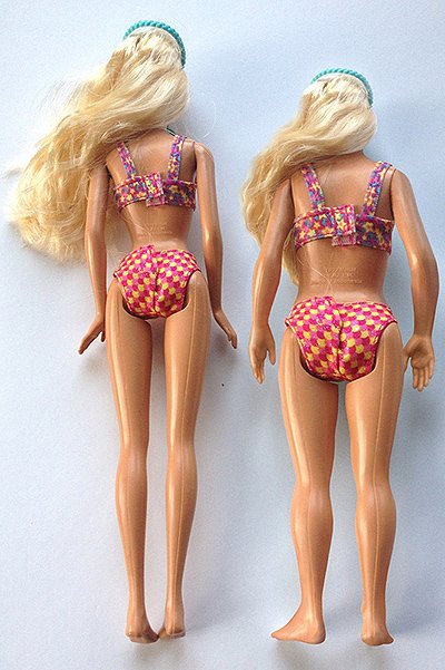 Встречавшиеся ранее фантазии на тему Барби с параметрами реальной женщины