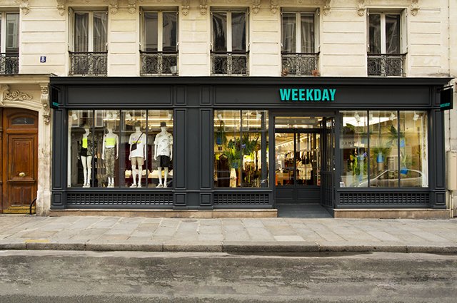 Магазин Weekday в Париже