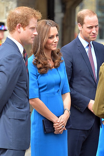 Принц Гарри, герцогиня Кэтрин и принц Уилльям