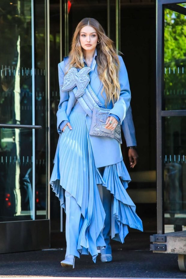 Gigi Hadid - Seen leaving her hotel at 2019 CFDA Fashion Awards in NYC