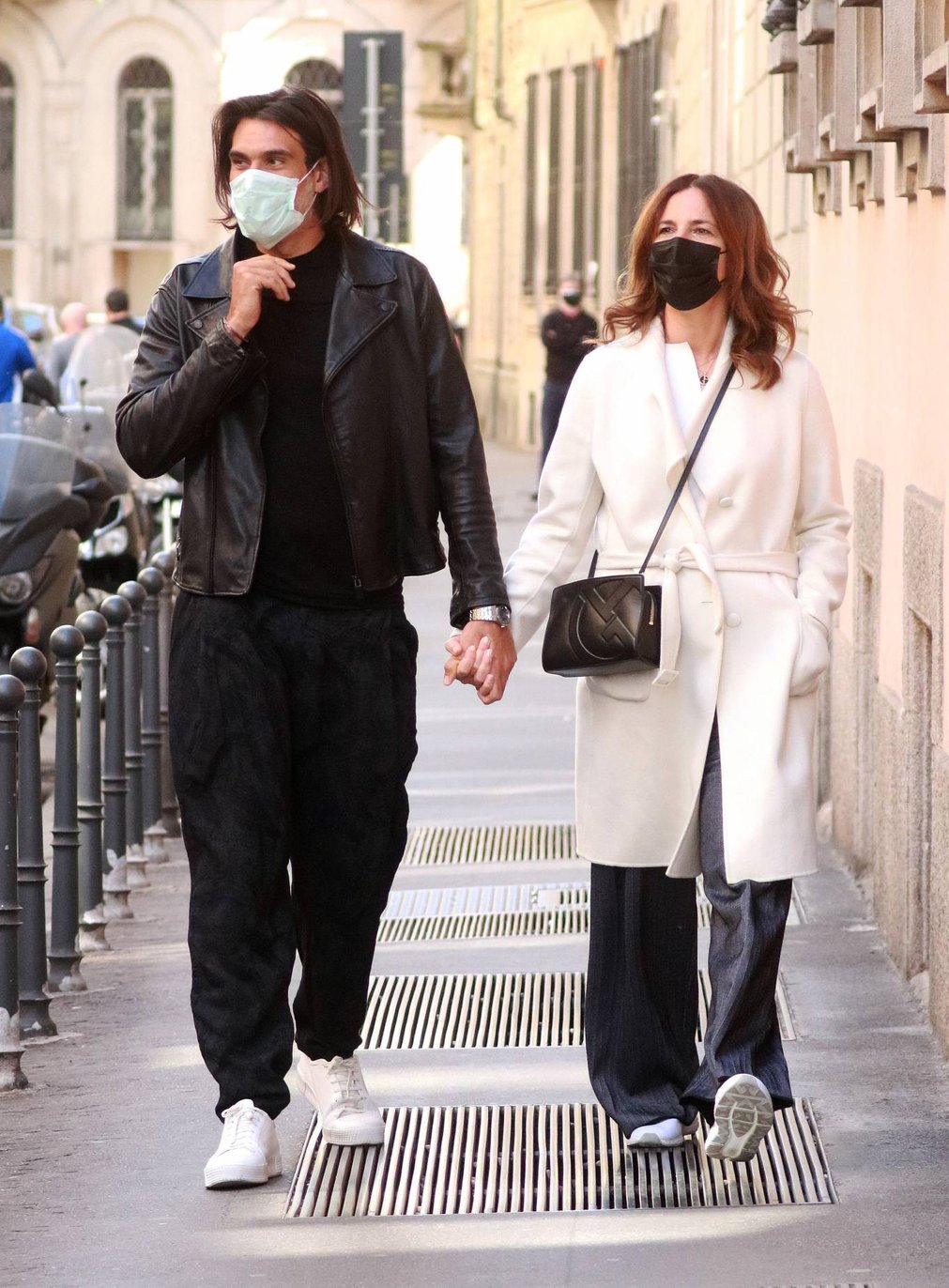 Roberta Armani 2021 : Roberta Armani – Steps out with her boyfriend Giuseppe Vicino in Milan-06