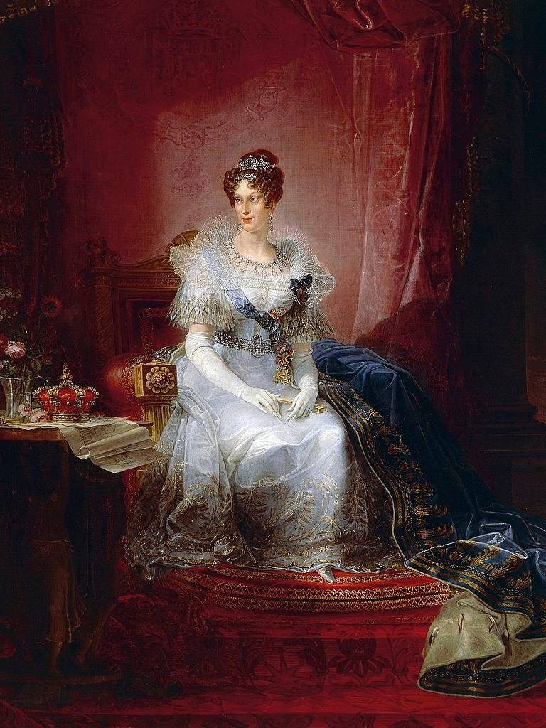 Portrait of Marie-Louise, Duchess of Parma and Piacenza  ву  Giovan Battista Borghesi (1790-1846)