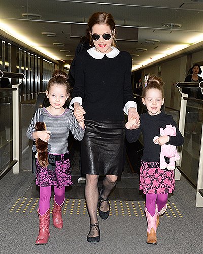 Лиза Мария Пресли с дочерьми