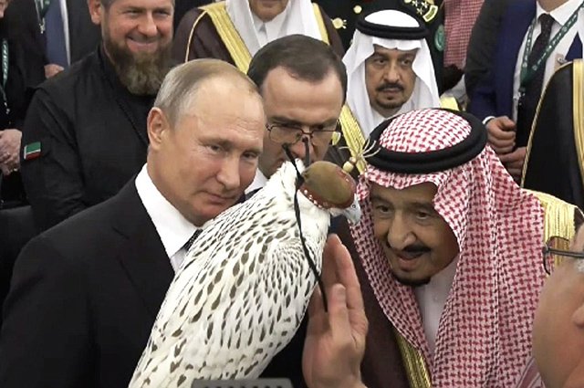 Рамзан Кадыров, Владимир Путин и король Саудовской Аравии