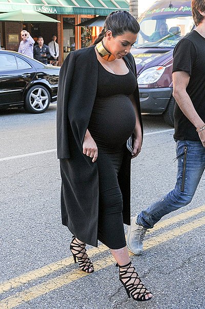 Ким Кардашьян во время беременности