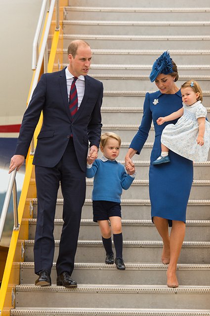 Принц Уильям, принц Джордж, Кейт Миддлтон и принцесса Шарлотта