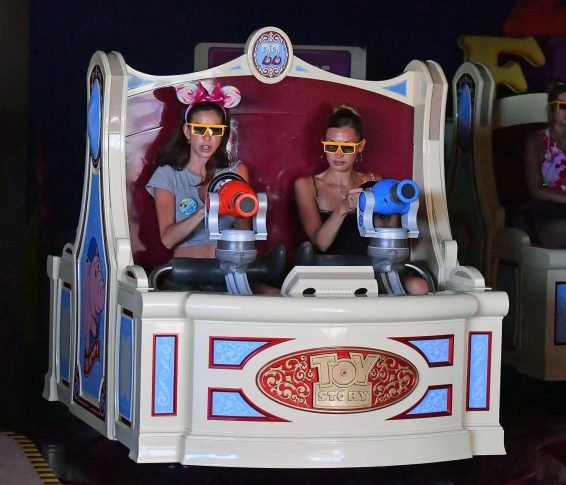 Bella and Gigi Hadid at Disneyland in Anaheim-16