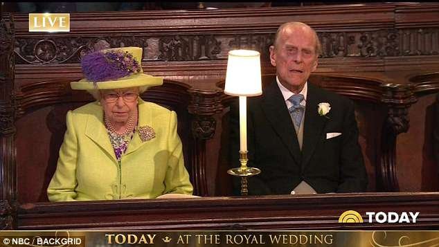 The Queen and Prince Philip looked distinctly unimpressed by the whole affair