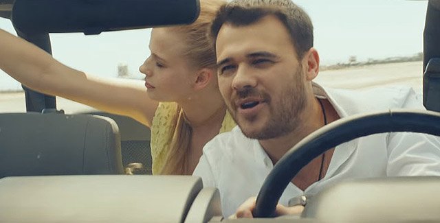 Александра Бортич и Эмин Агаларов. Кадры из клипа 