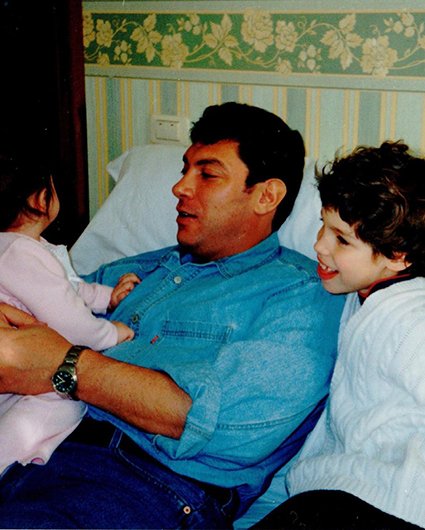 Борис Немцов с сыном Антоном и дочерью Диной