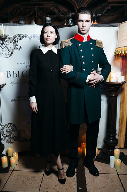 Анна Ивченко и актер постановки
