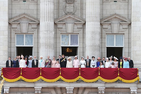 Британские монархи на параде Trooping the Colour