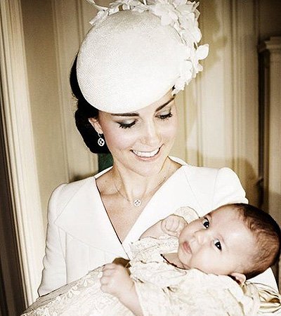 Герцогиня Кэтрин с принцессой Шарлоттой