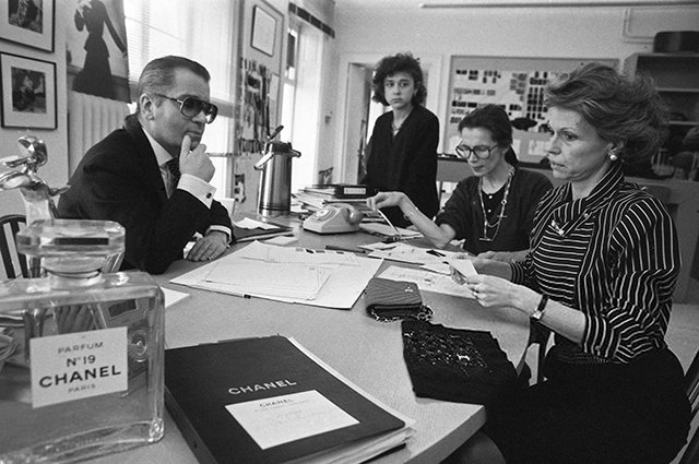 Карл в начале работы в Chanel, 1984 год