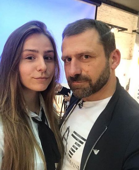 Полина Рыбакова с отцом