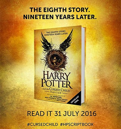 Обложка восьмой книги о Гарри Поттере