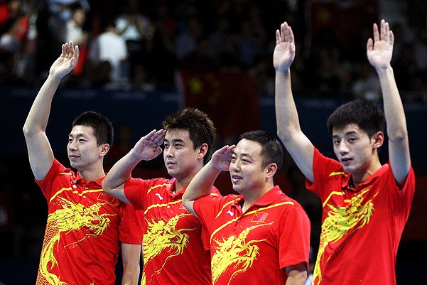 китайская олимпийская сборная по настольному теннису
