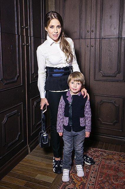 Юлия Барановская с сыном