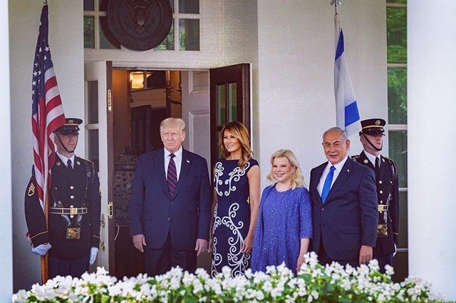 Дональд и Мелания Трамп, Сара и Биньямин Нетаньяху