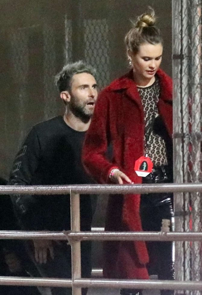 Behati Prinsloo and Adam Levine at Chris Cornell concert in Los Angeles