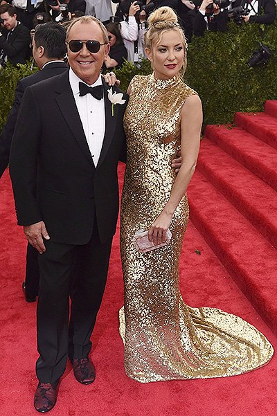 Майкл Корс и Кейт Хадсон на Met Gala, 2015 год