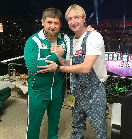 Рамзан Кадыров и Евгений Плющенко