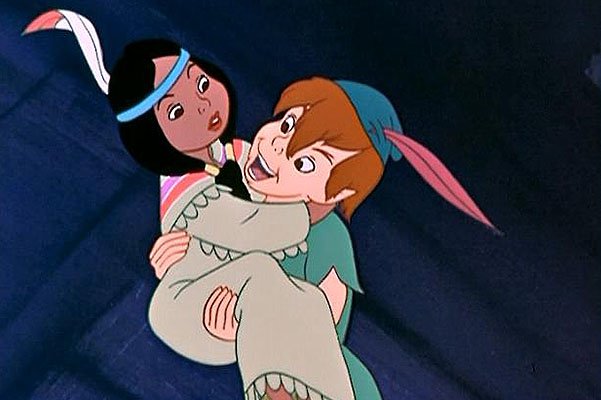 Тигровая Лилия и Питер Пэн в мультфильме студии Disney