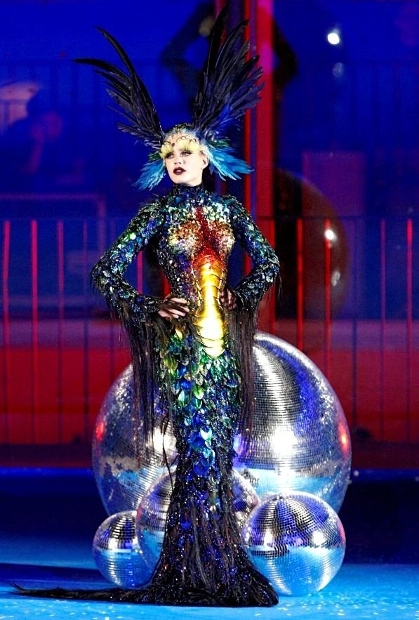 is a Thierry Mugler bedazzled creature for spring/summer 08