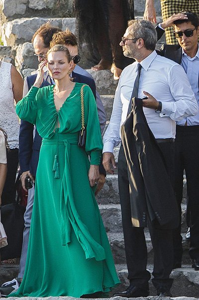 Кейт Мосс и Фредерик Бегбедер на свадьбе друзей в Италии
