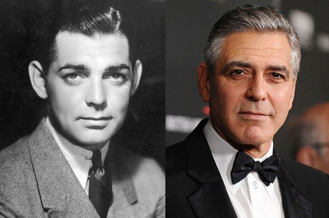 Кларк Гейбл (1932) и Джордж Клуни