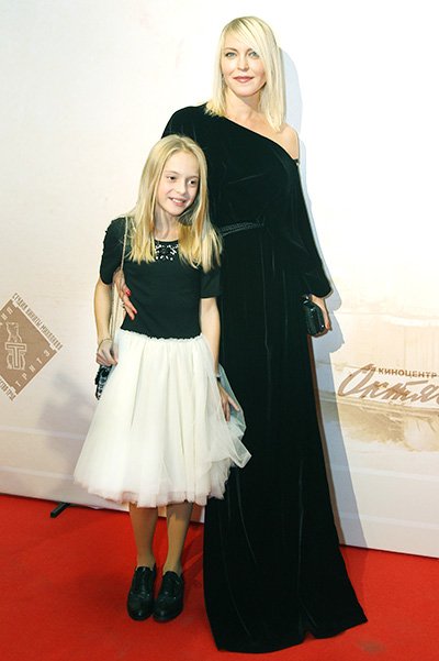 Дарья Михалкова с дочерью