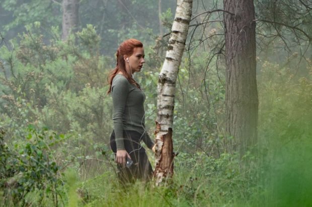 Scarlett Johansson - Black Widow movie set at Pinewood Studios