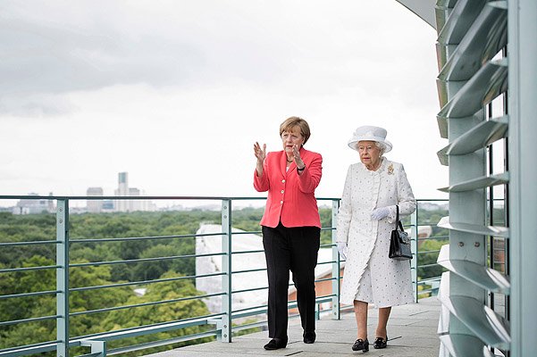 Ангела Меркель и Елизавета II