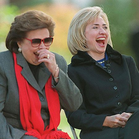 Хиллари Клинтон с мамой