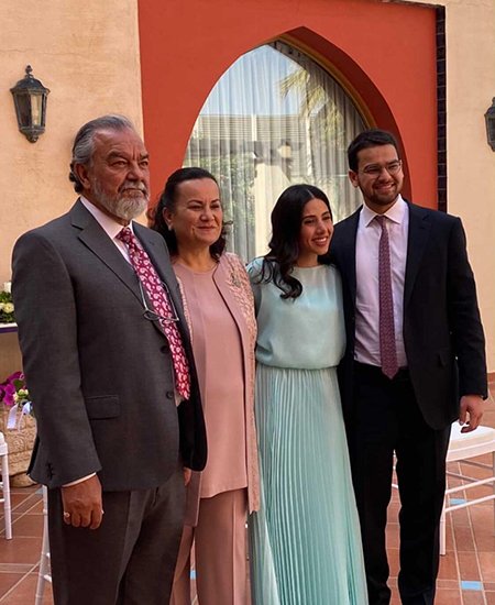 Принц Наиф и Шарифа Фарах Насер Аллухаймак с родителями